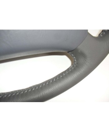 Coprivolante compatibile con Toyota lan Cruiser dal 1996 al 2007 Vera pelle Grigia notte