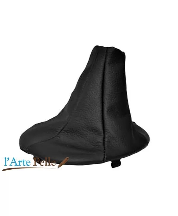 Fiat panda black leather gearshift gaiter without stitching