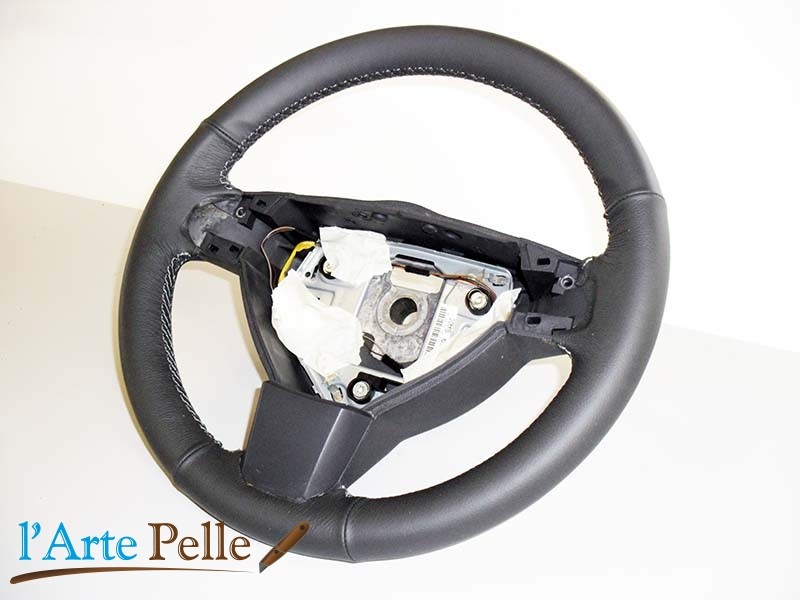 Coprivolante per Auto in fibra di carbonio + pelle per Fiat Panda