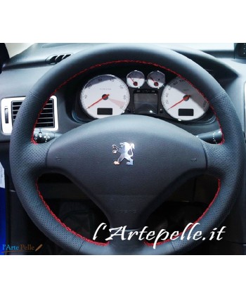 Peugeot 206 207 couvre volant en cuir Coutures Personnaliser Peau  Personnaliser
