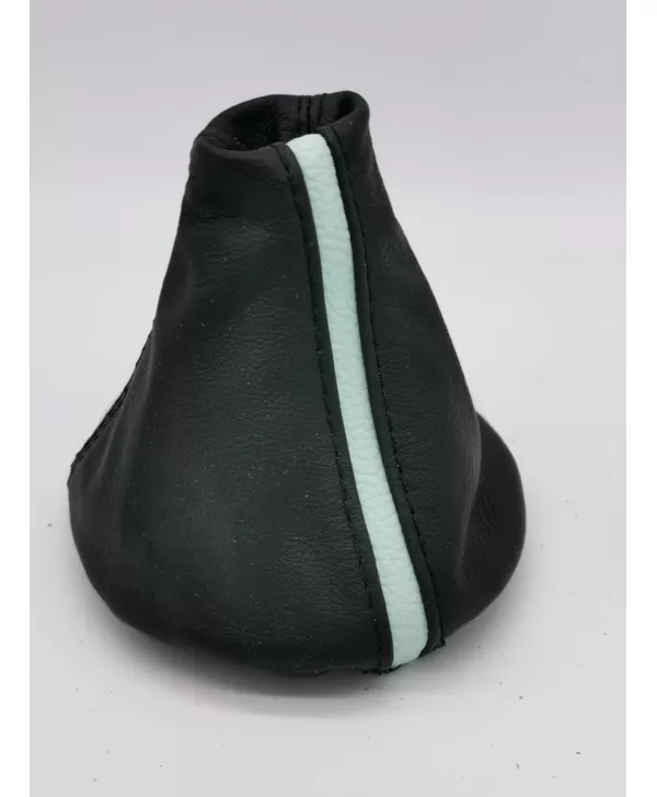 fiat 500 real leather gearshift gaiter with embroidery and Italian tricolour